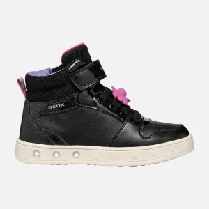 Black Girls Geox Skylin Sneakers - Girls