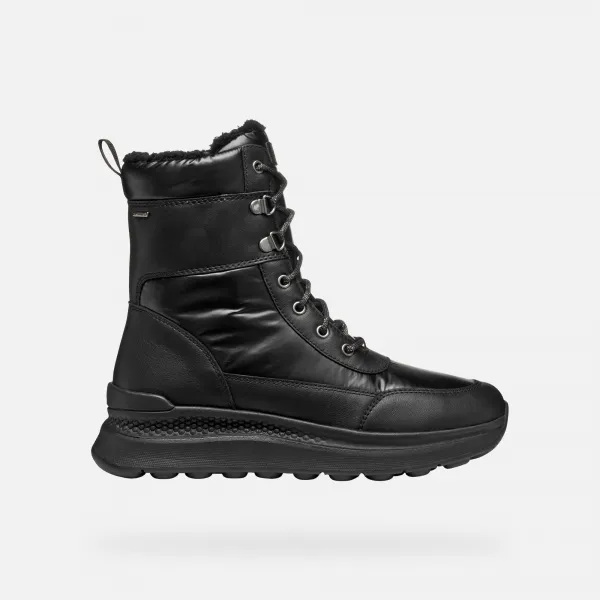 Geox Spherica ACTIF X2 Women's Black Ankle Boots - Ladies