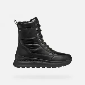 Geox Spherica ACTIF X2 Women's Black Ankle Boots - Ladies
