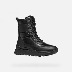 Geox Spherica ACTIF X2 Women's Black Ankle Boots - Ladies