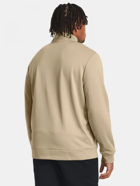 Men's Under Armour UA Armour Fleece 1/4 Zip-BRN - Men's Sweatshirt