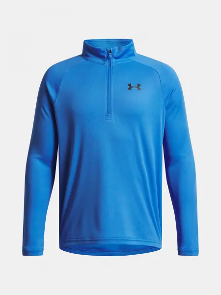Boys' T-shirt Under Armour UA Tech 2.0 1/2 Zip-BLU - Boys