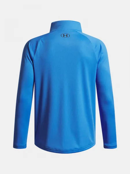 Boys' T-shirt Under Armour UA Tech 2.0 1/2 Zip-BLU - Boys