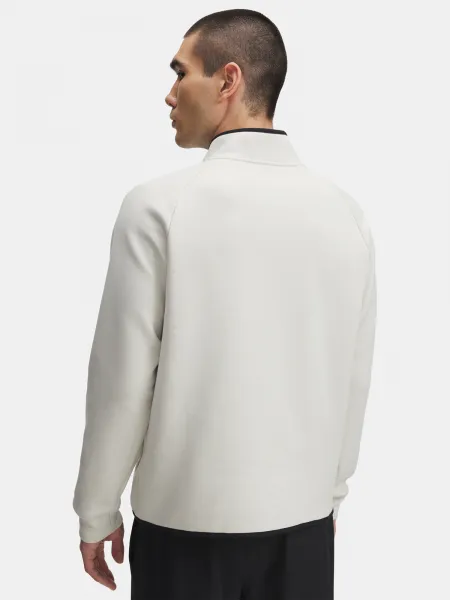 Under Armour UA Unstoppable Flc Half Zip-WHT Men's Sweatshirt - Men's