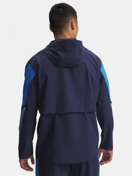 Men's Under Armour UA Velociti Storm Hooded Jacket Jkt-BLU - Mens