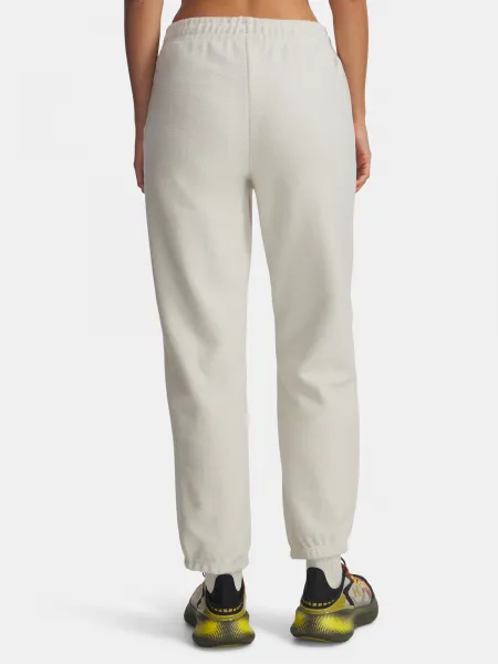 Under Armour Icon Terry Varsity Jogger-WHT Women's Sweatpants - Women's