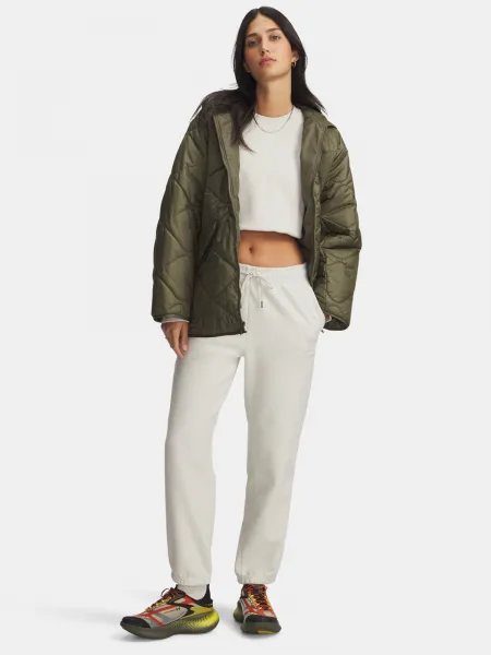 Under Armour Icon Terry Varsity Jogger-WHT Women's Sweatpants - Women's