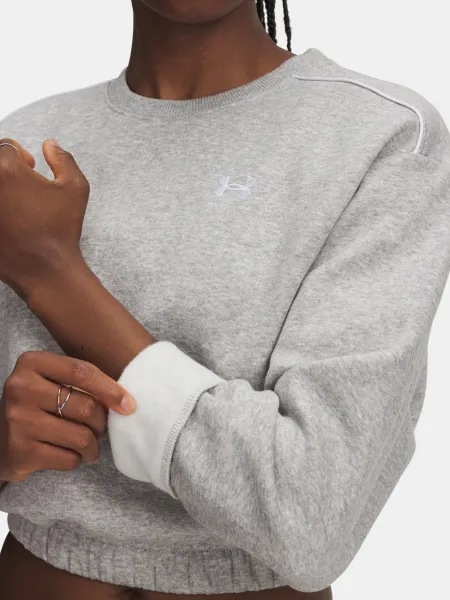 Under Armour UA Rival Fleece Piped Crew-GRY Women's Sweatshirt - Women's