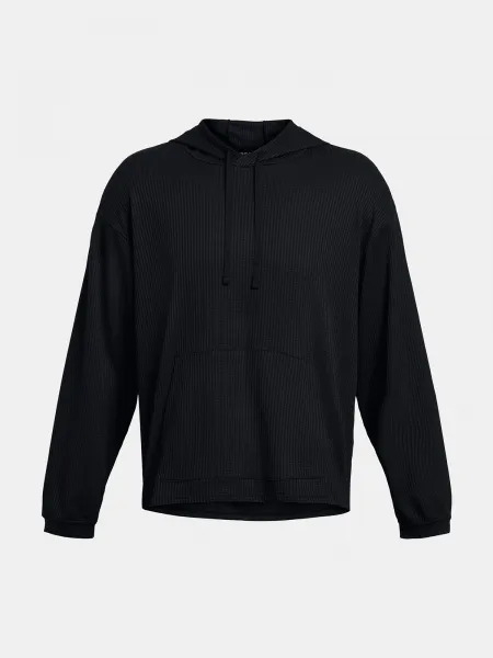 Men's Under Armour UA Rival Waffle Hoodie-BLK - Men's