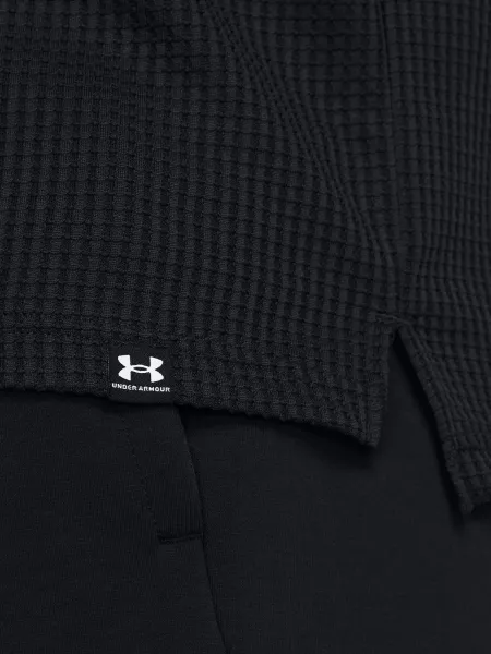 Men's Under Armour UA Rival Waffle Hoodie-BLK - Men's