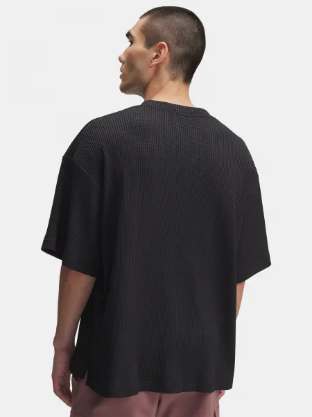 Men's Under Armour UA Rival Waffle Crew-BLK T-Shirt - Mens