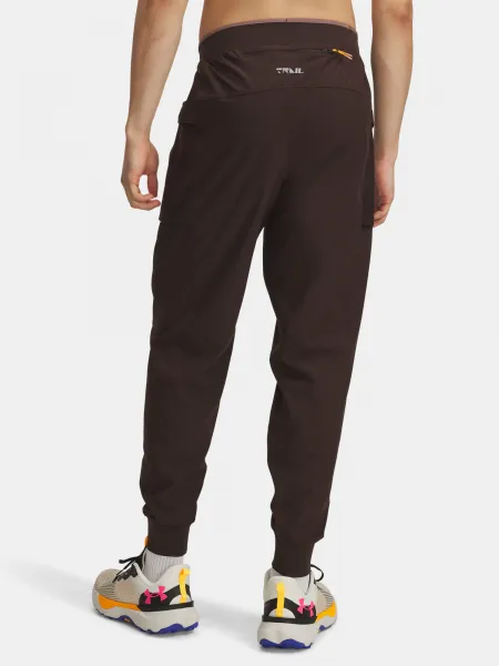 Men's Under Armour UA TRAIL RUN PANTS-BRN - Men's Sports Trousers