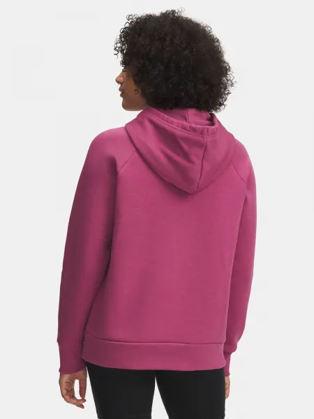 Under Armour UA Rival Flc Shimmer Hdy-RED Women's Sweatshirt - Women's
