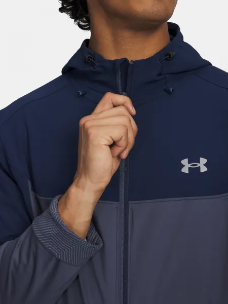 Men's Under Armour Utility Woven Winterized FZ-BLU Jacket - Mens