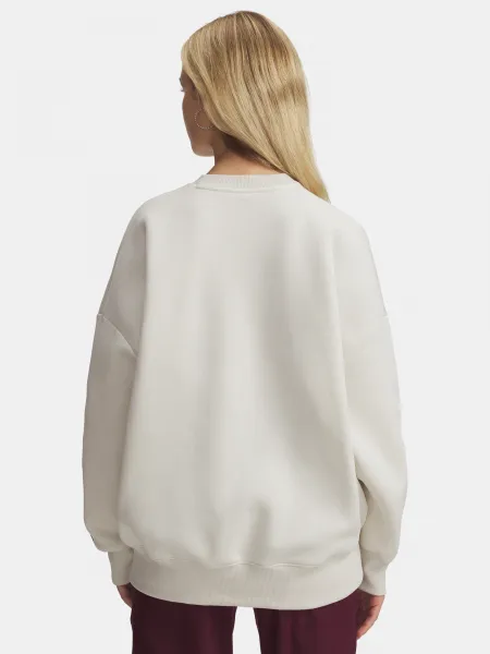Under Armour Rival Flc OS Varsity Crew-WHT Women's Sweatshirt - Women's