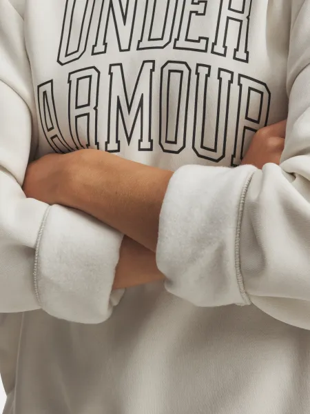 Under Armour Rival Flc OS Varsity Crew-WHT Women's Sweatshirt - Women's