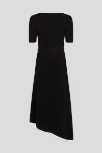 Šaty Karl Lagerfeld Belted Knit Dress Black