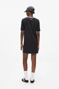 Šaty Karl Lagerfeld Ikon Patch Tshirt Dress Black