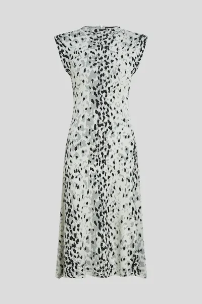 Šaty Karl Lagerfeld Snow Leo Jacquard Knit Dress Aop Karl Snow Leopard