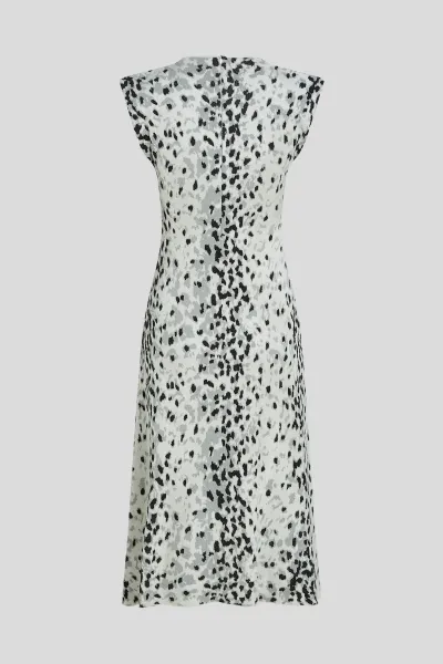 Šaty Karl Lagerfeld Snow Leo Jacquard Knit Dress Aop Karl Snow Leopard