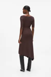 Šaty Karl Lagerfeld Belted Knit Dress Java
