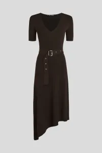 Šaty Karl Lagerfeld Belted Knit Dress Java