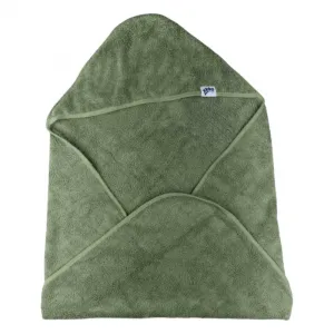 XKKO Organic BIO Bavlnená froté osuška s kapucňou, 90x90 - Granite Green ORGHDT010