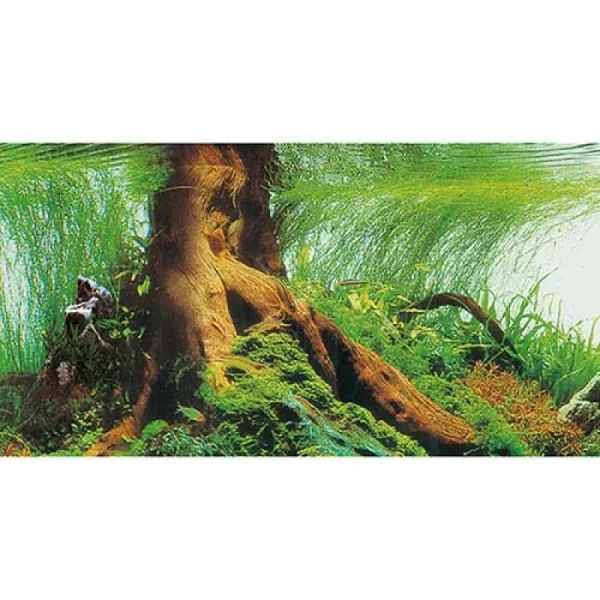 HOBBY Pozadie do akvária samolepiace, predrezané 1000x50cm Perlová rieka - Hlboká delta
