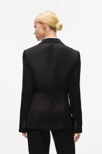 Sako Karl Lagerfeld Logo Jacquard Blazer Black