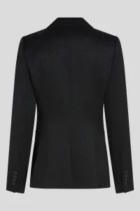 Sako Karl Lagerfeld Logo Jacquard Blazer Black