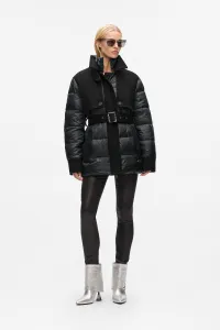 Bunda Karl Lagerfeld Mix Media Short Padded Coat Black