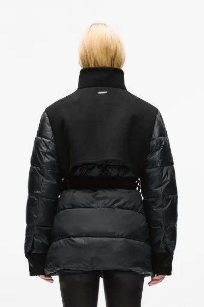 Bunda Karl Lagerfeld Mix Media Short Padded Coat Black