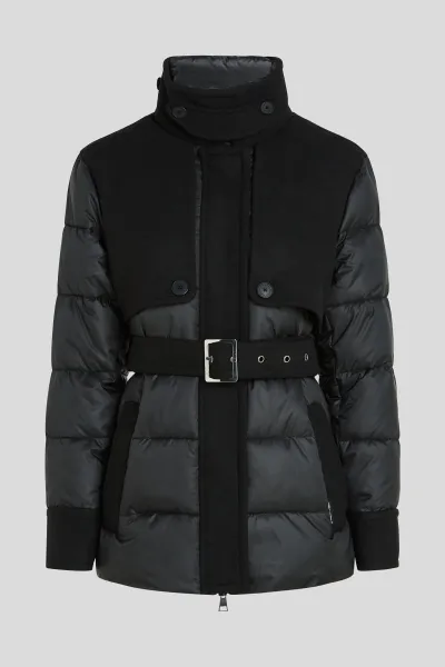 Bunda Karl Lagerfeld Mix Media Short Padded Coat Black