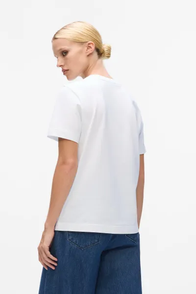 Tričko Karl Lagerfeld Signature Sequins T-Shirt White