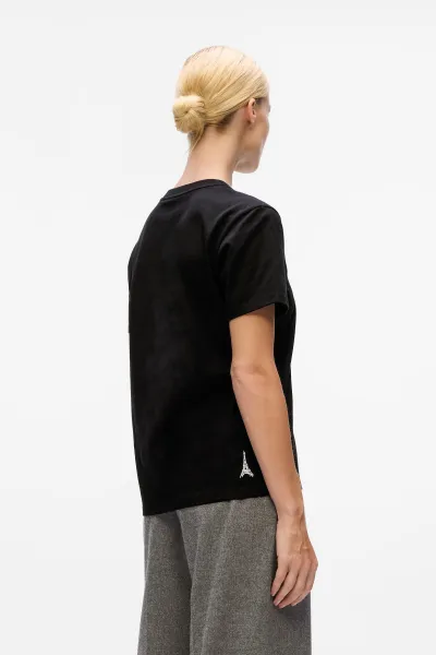Tričko Karl Lagerfeld Paris Sketch Street T-Shirt Black