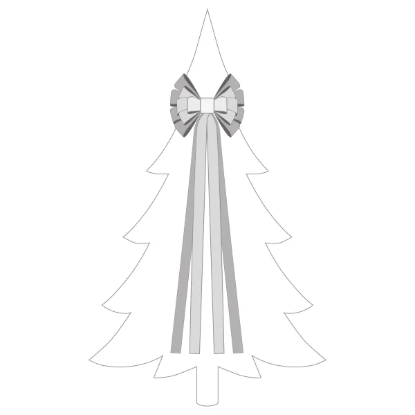 Mondex Since 1986 Vánoční dekorativní mašle Santa Lila 32x130 cm červená s kostkovaným vzorem