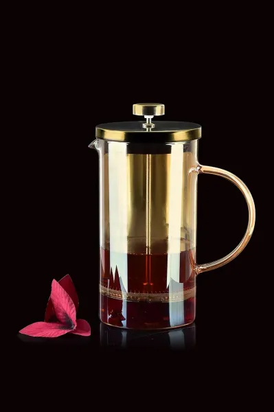 Allesken French press PETER 1000 ml medově hnědá