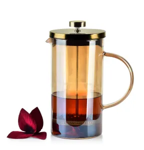 Allesken French press PETER 1000 ml medově hnědá