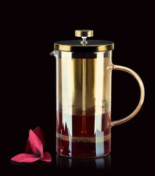 Allesken French press PETER 1000 ml medově hnědá