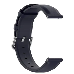 BStrap Leather Lux remienok na Garmin Vivoactive 5, navy blue
