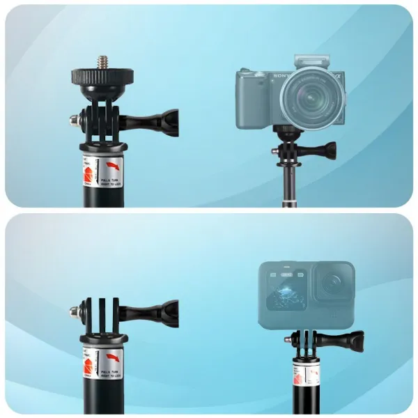 Tech-Protect GA100 selfie tyč pre športové kamery GoPro / DJI, čierna