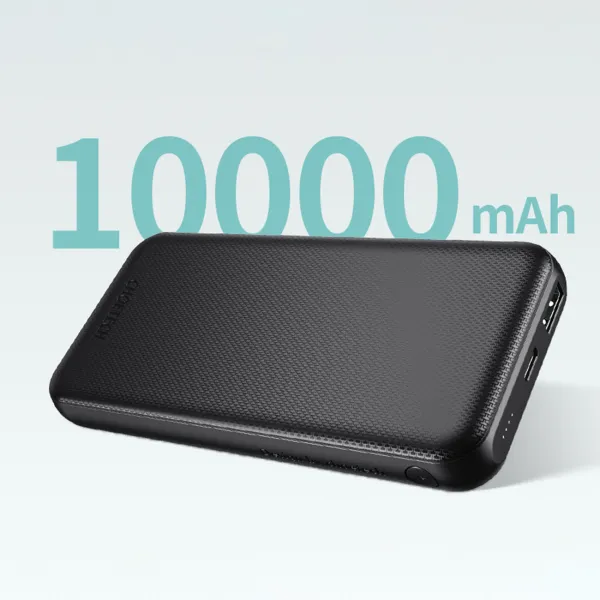 Choetech B627 Power Bank 10000mAh USB / USB C 18W QC PD, čierny