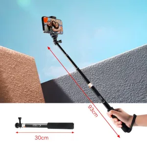 Tech-Protect GA100 selfie tyč pre športové kamery GoPro / DJI, čierna