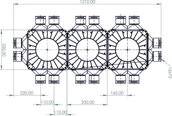 PRODMAX TPK | Rozdeľovací box TPK 16x75 mm/200 mm SK 16x75/200/TPK