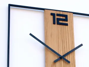 ModernClock Nástenné hodiny Arabic Ramka 50 cm hnedé/čierne