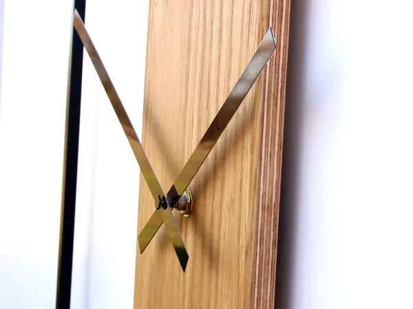 ModernClock Nástenné hodiny Arabic Ramka 50 cm hnedé/čierne