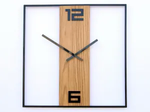 ModernClock Nástenné hodiny Arabic Ramka 50 cm hnedé/čierne