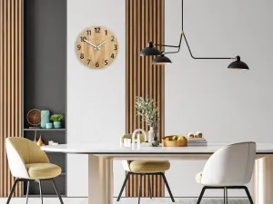 ModernClock Drevené nástenné hodiny Amadeus 33 cm biele/čierne