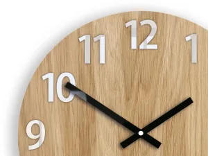 ModernClock Drevené nástenné hodiny Amadeus 33 cm čierne/biele