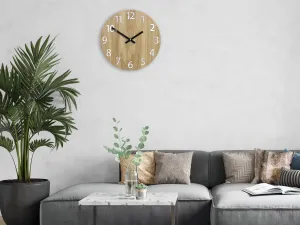 ModernClock Drevené nástenné hodiny Amadeus 33 cm čierne/biele